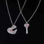 Heart Key Necklace Lettering I Love You 1